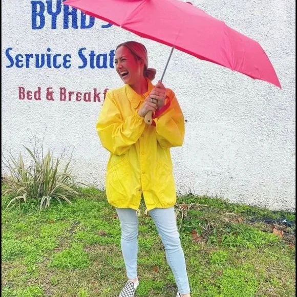 Jackets Coats Vintage Raincoat Bright Yellow Raincoat From 5s